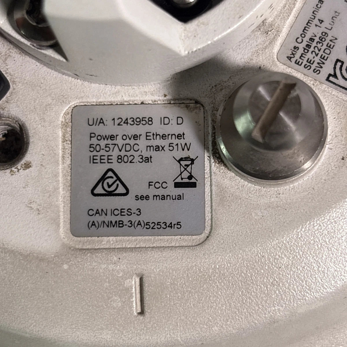 AXIS Q6115-E 60Hz | 0652-001-01 | PTZ Network Camera | USED