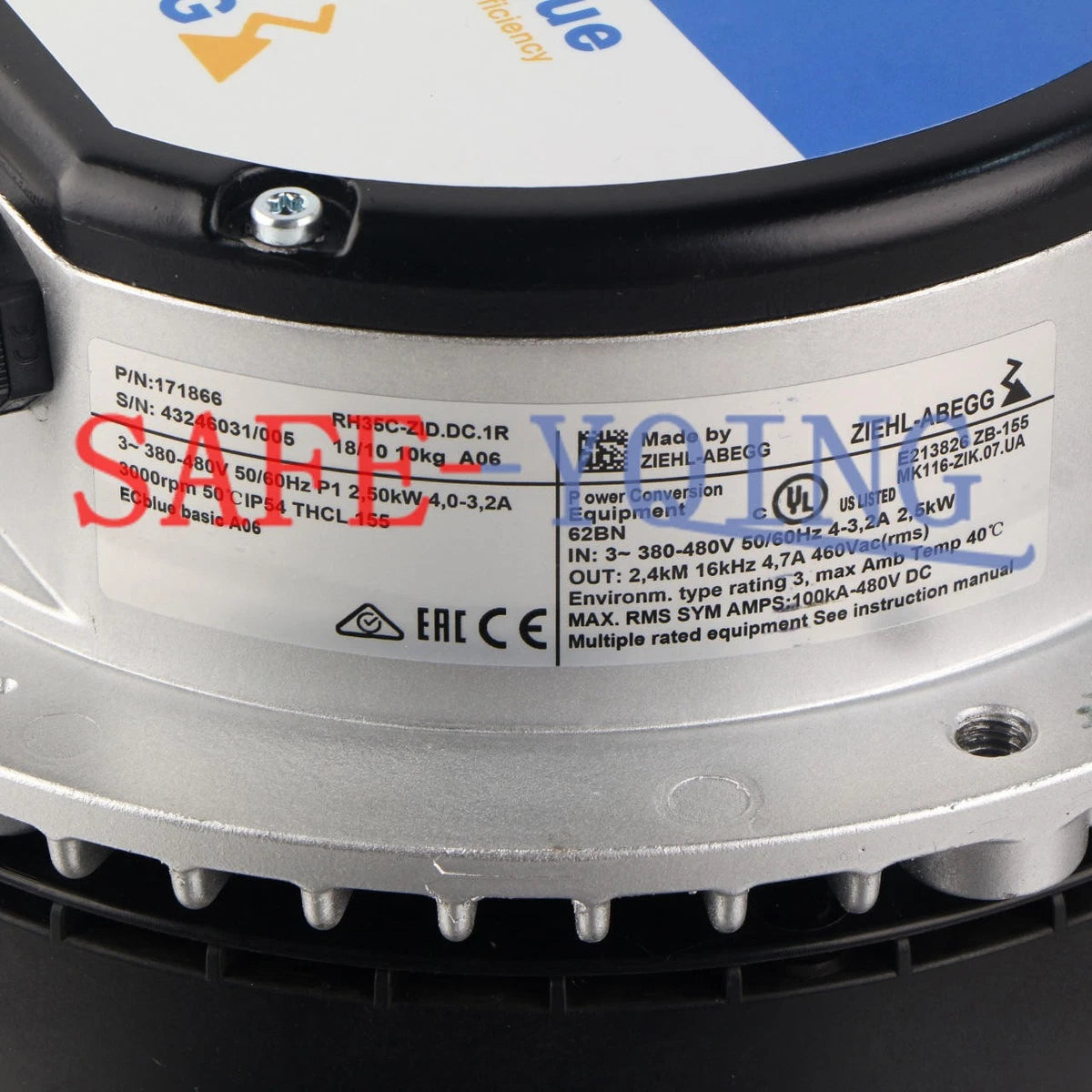 ZIEHL-ABEGG RH35C-ZlD.DC.1R High temperature fan Fast delivery