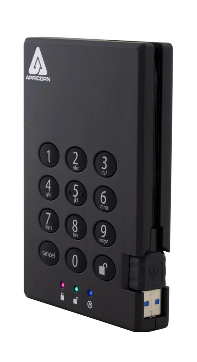 Apricorn 2TB Aegis Padlock USB 3.0 256-Bit AES XTS Hardware Encrypted Portabl...|136713769453