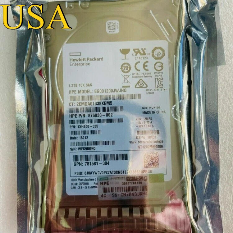 HP 781518-B21 1.2TB 12G SAS 10K 2.5" SFF SAS HDD 781578-001 US stock|205775977094