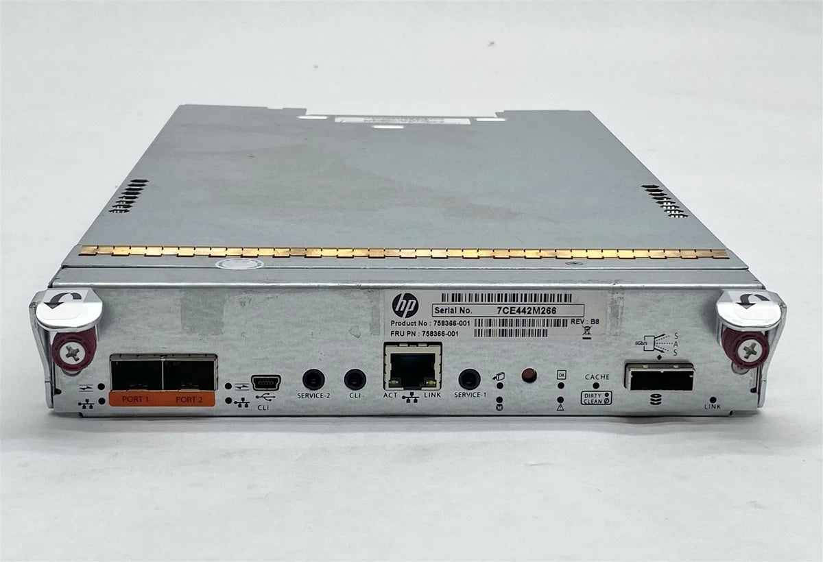 HP 758366-001 MSA 1040 SAN Controller Module 758366-001 81-00000078-00-07 Rev.B|336183879086