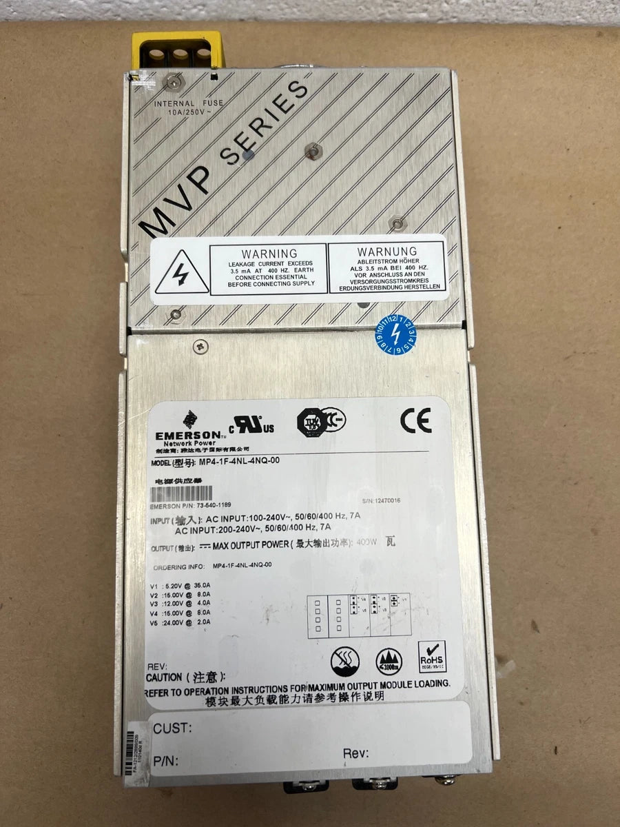 Emerson MP4-1F-4NL-4NQ-00 MVP Series Internal Fuse