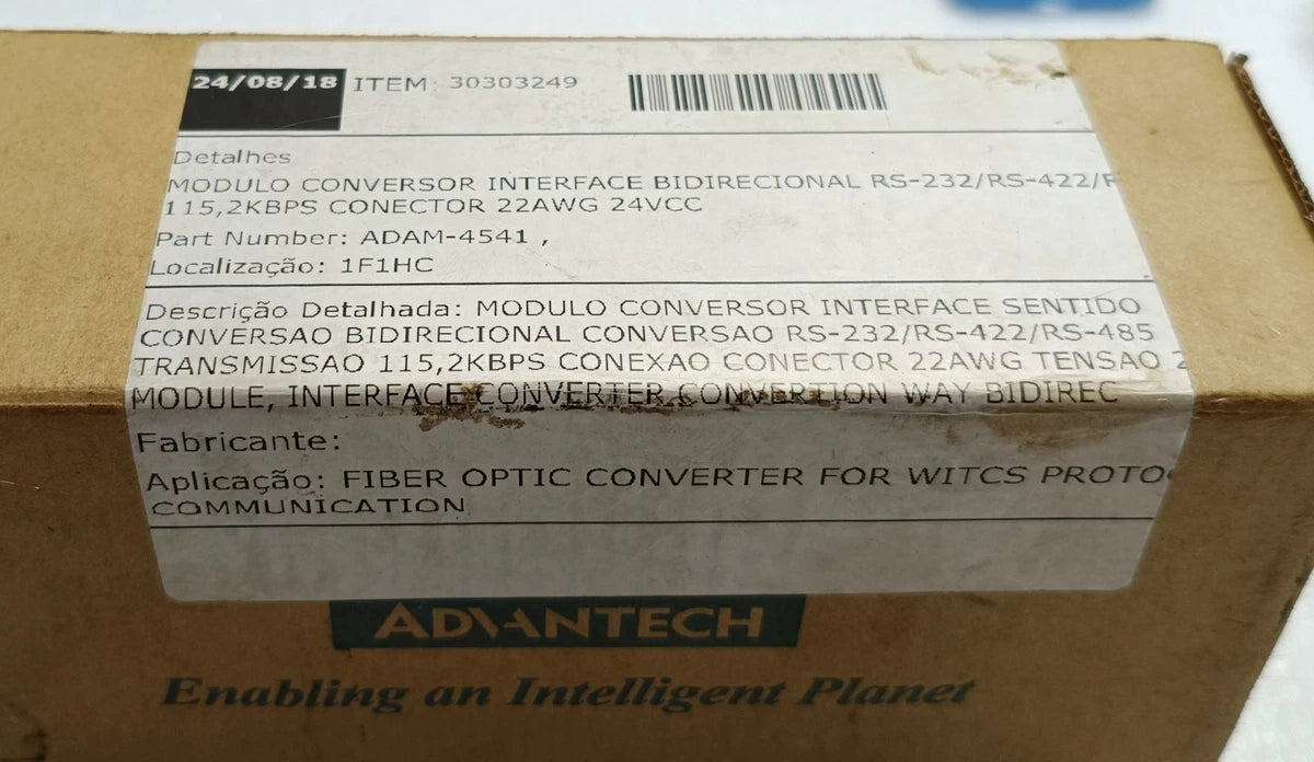 Advantech ADAM-4541-BE Fiber Optic to RS-232/422/485 Converter | New in Box|306512638594