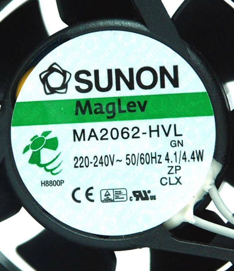 For SUNON AC Fan MA2062-HVL GN AC220-240V 50/60Hz 4.1/4.4W 60x60x25mm|146713487088