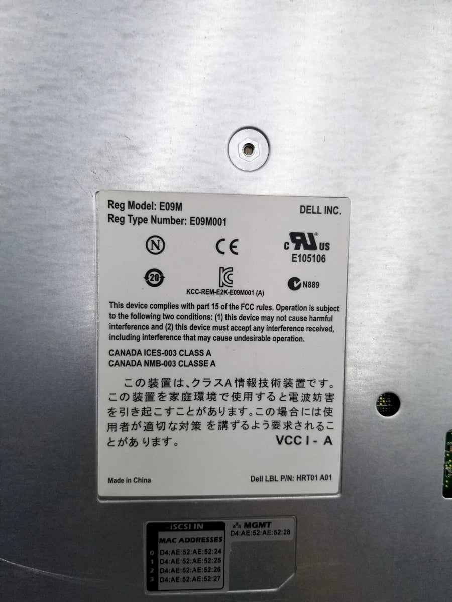 LOT OF (2) Dell Equallogic E09M001 Control Module 11|375726460763