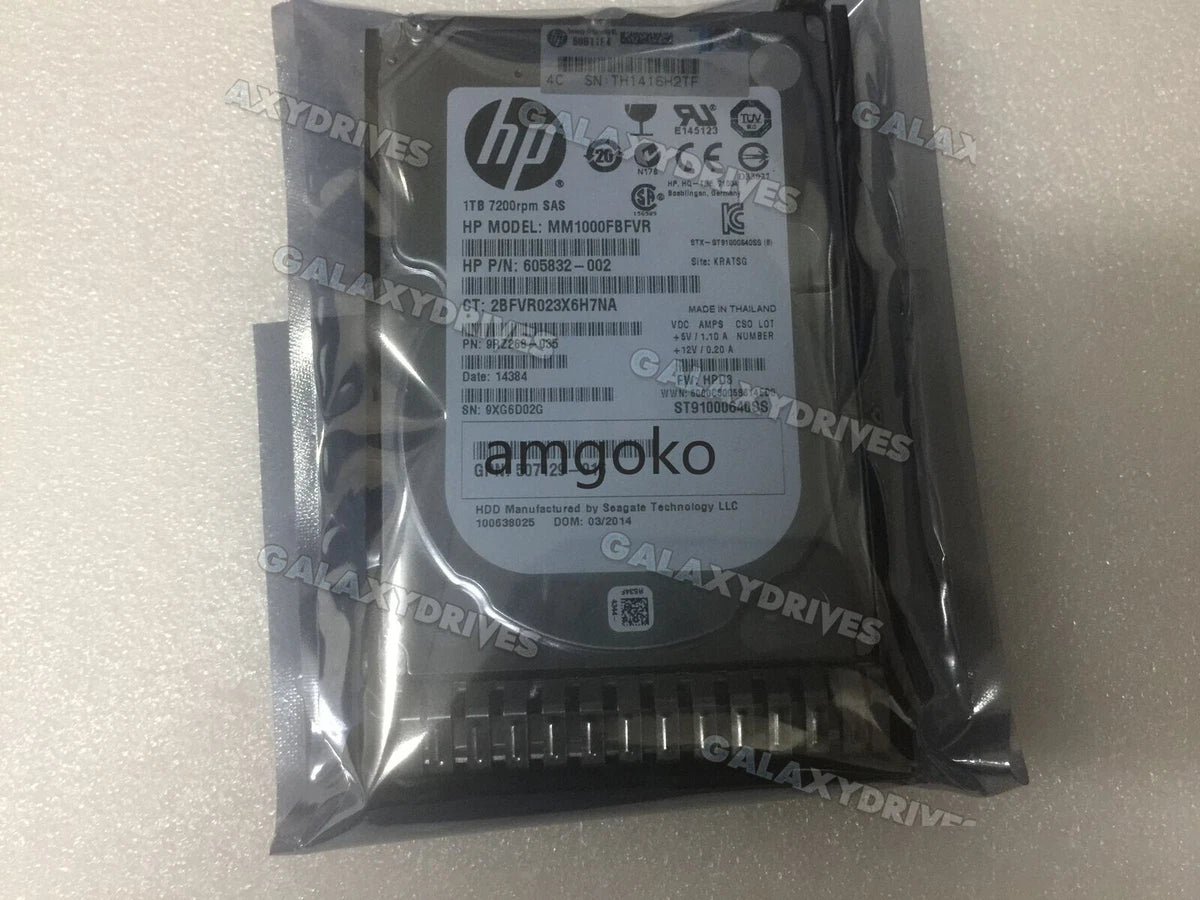 New HP 652749-B21 653954-001 605832-002 1T SAS 2.5" (1Pcs