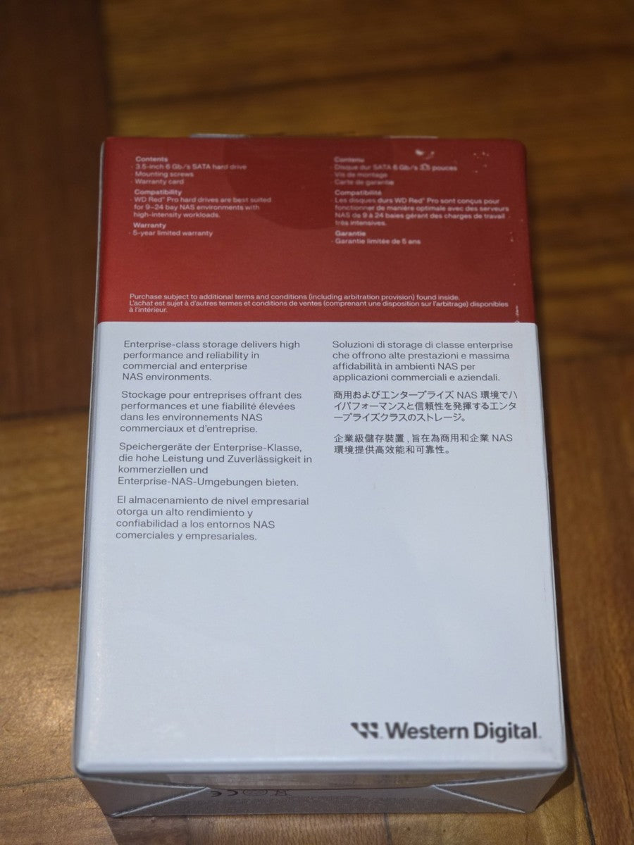 Western Digital 24TB WD Red Pro NAS Internal Hard Drive HDD WD241KFGX