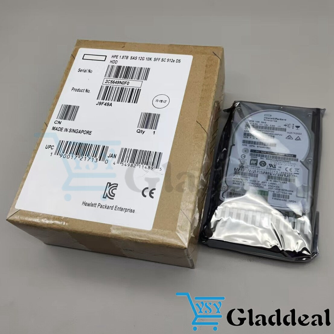 New J9F49A 787649-001 HPE MSA 1.8TB 2.5" SAS 10K 12G SFF BC HDD Hard Drive|176800016840