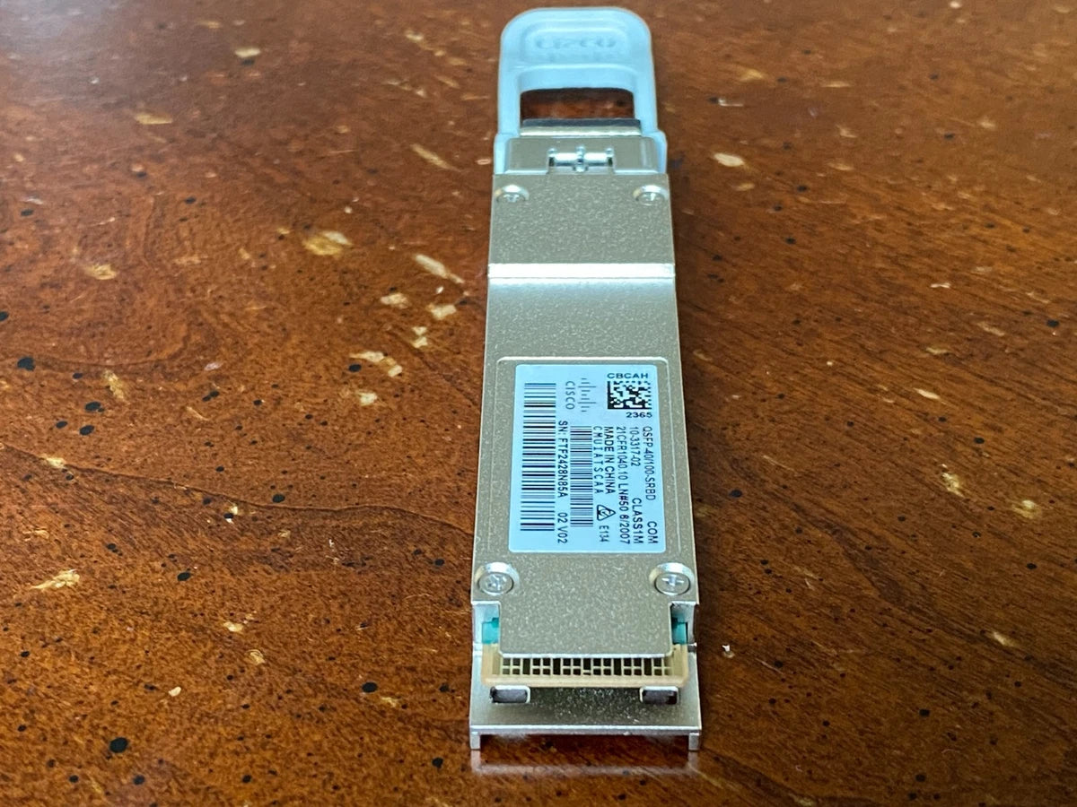 Lot of 4 Genuine Cisco QSFP-40/100-SRBD Transceiver Module 10-3317-02 - New