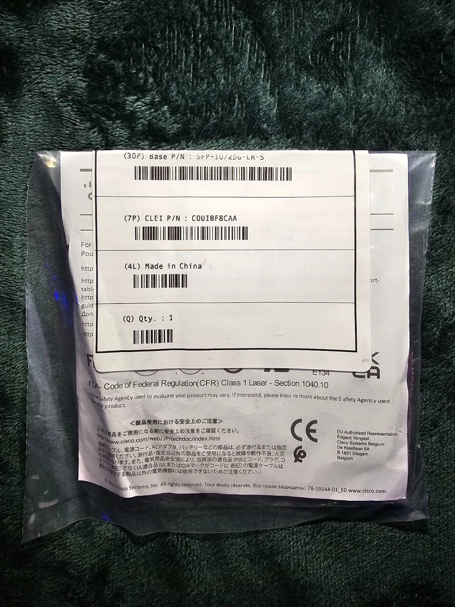 SFP-10/25G-LR-S Cisco SFP Switch Module W Hologram|317481833978