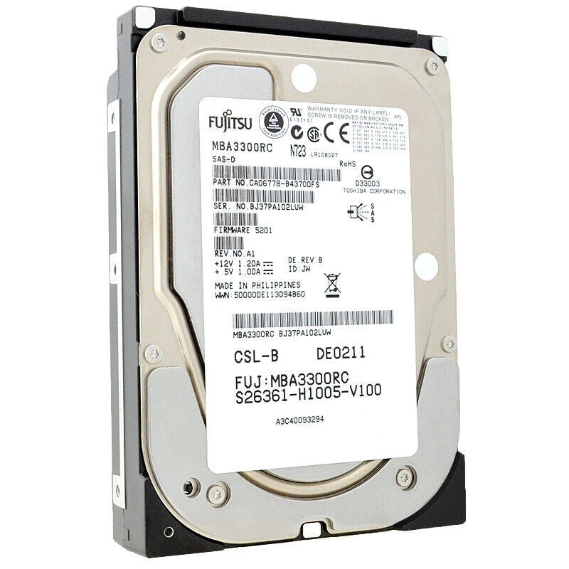 Fujitsu Mba3300rc Sas 300gb 15k 3.5"|389034760411