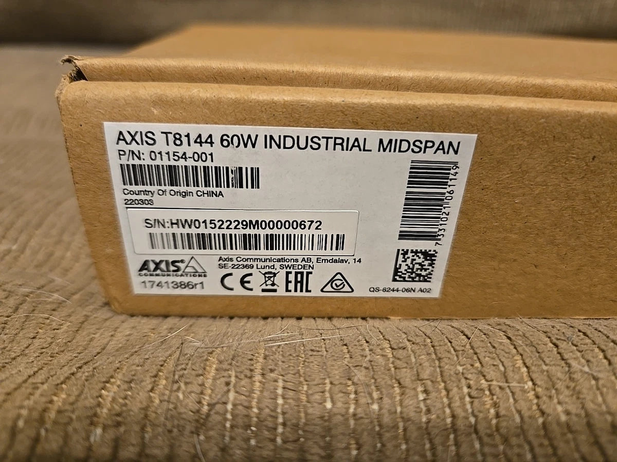 AXIS Communications T8144 60W Industrial Midspan - 01154-001|157055666419