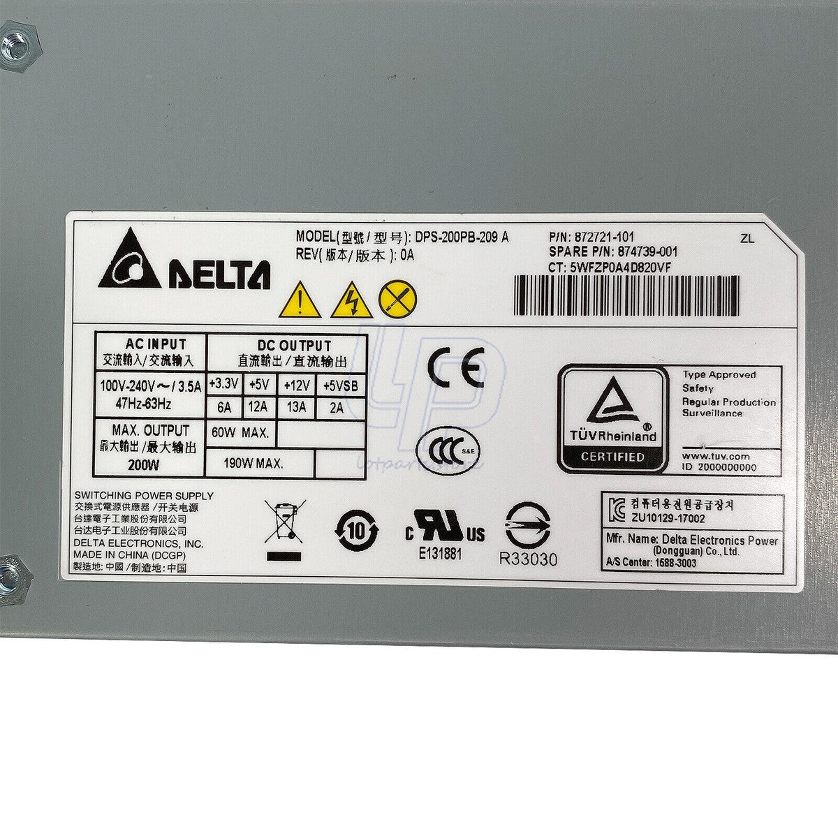 Delta 200 Watt Server Power Supply DPS-200PB-209 A For HP Microserver G10|276462311392