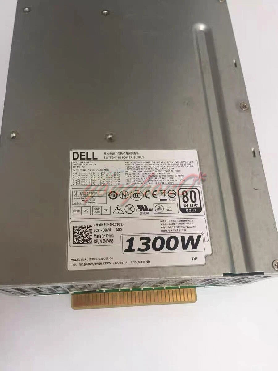 1PC DELL T7610 T7600 workstation 1300W power supply D1300EF-01 0MF4N5 Used