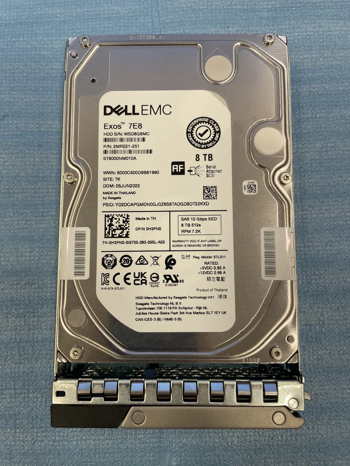 DELL 8TB Hard Drive SAS 12Gbps 7.2K 512e 3.5inch Hot-Plug|406270047370