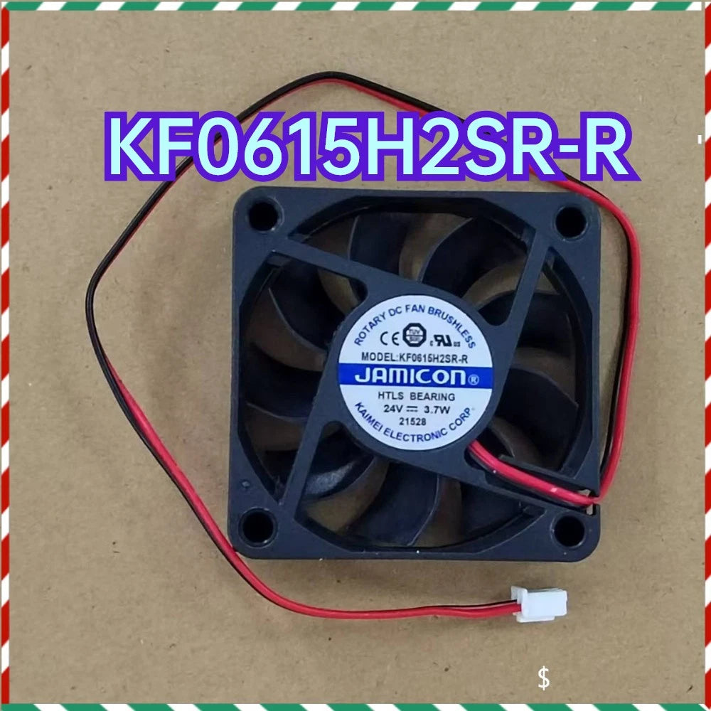 KF0615H2SR-R JAMICON KF0615H2SR-R 6015 DC24V 3.7W 6CM 2-Wire Cooling Fan ###|389216746901