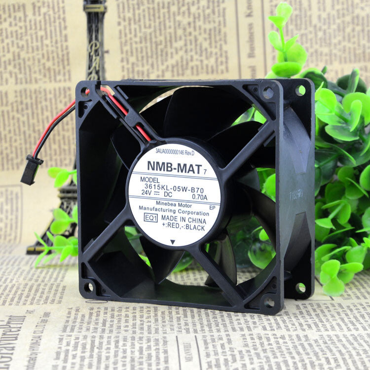 NMB 3615KL-05W-B70 fan 90*90*38mm 24V 0.7A 2pin 90 Warranty|364249341515