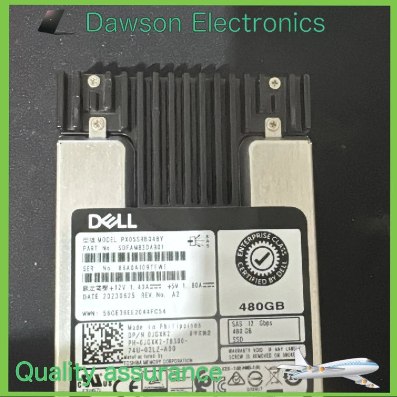 0JGXK2 JGXK2 Dell Toshiba PX05SRB048Y 480GB SAS 12Gb/s 2.5'' SSD