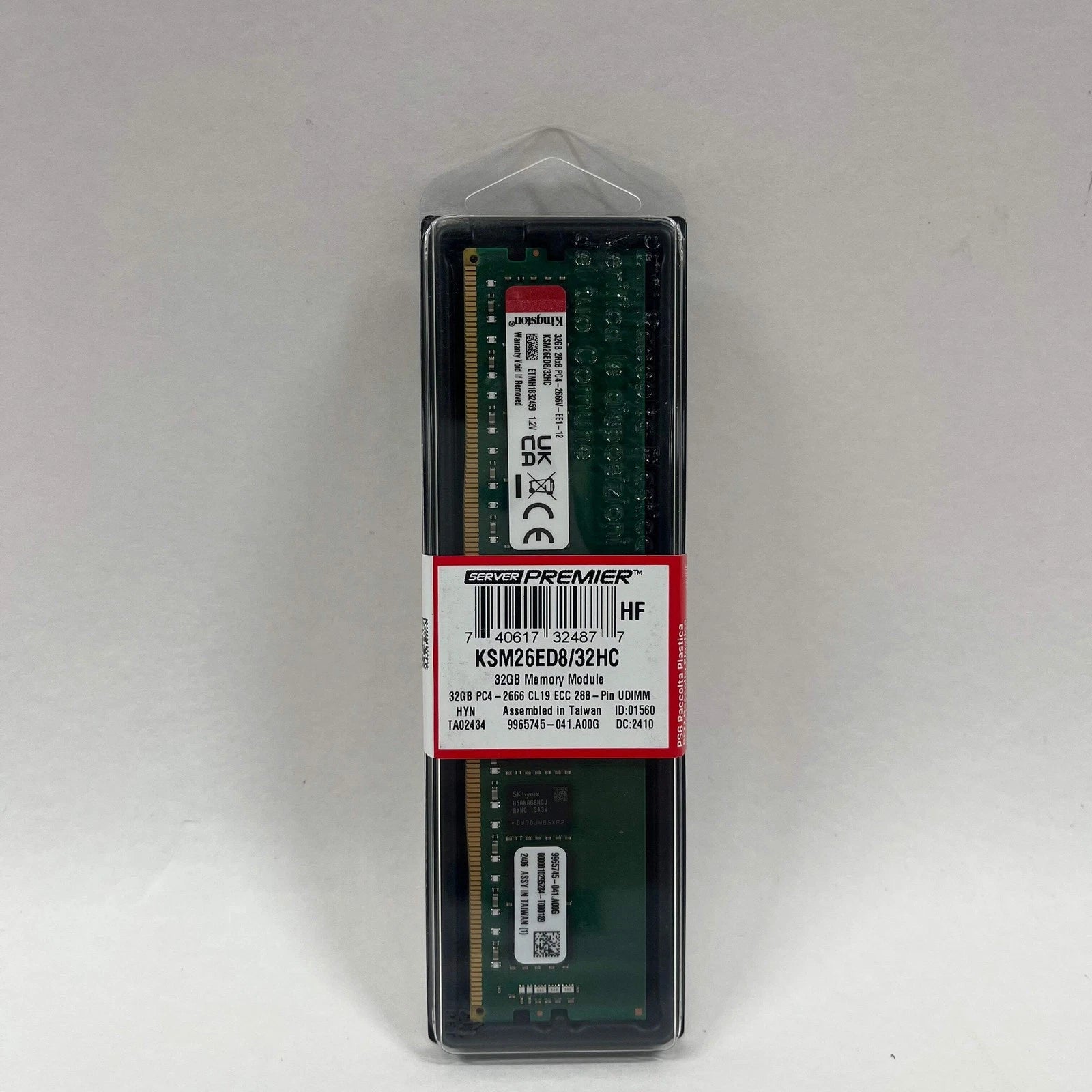 New Kingston server premier 32GB (1x32GB RAM DDR4 2666MHz KSM56T46BD8KM-32HA 4