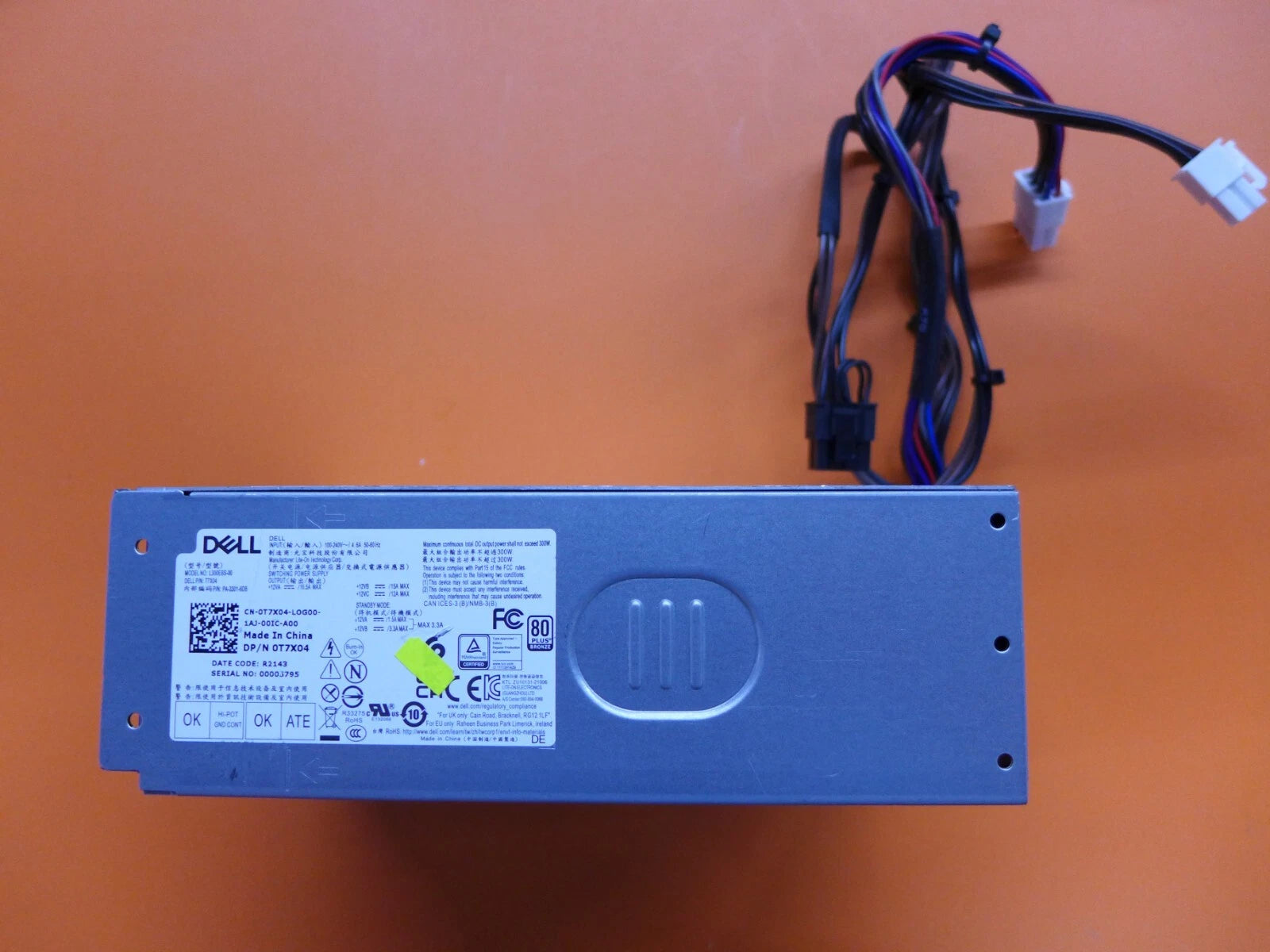 Genuine Dell Inspiron 3910 300W Power Supply L300EBS-00 T7X04|387097575484