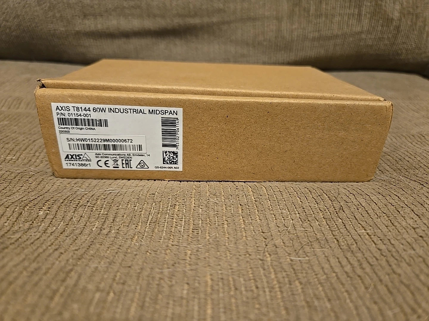 AXIS Communications T8144 60W Industrial Midspan - 01154-001|157055666419