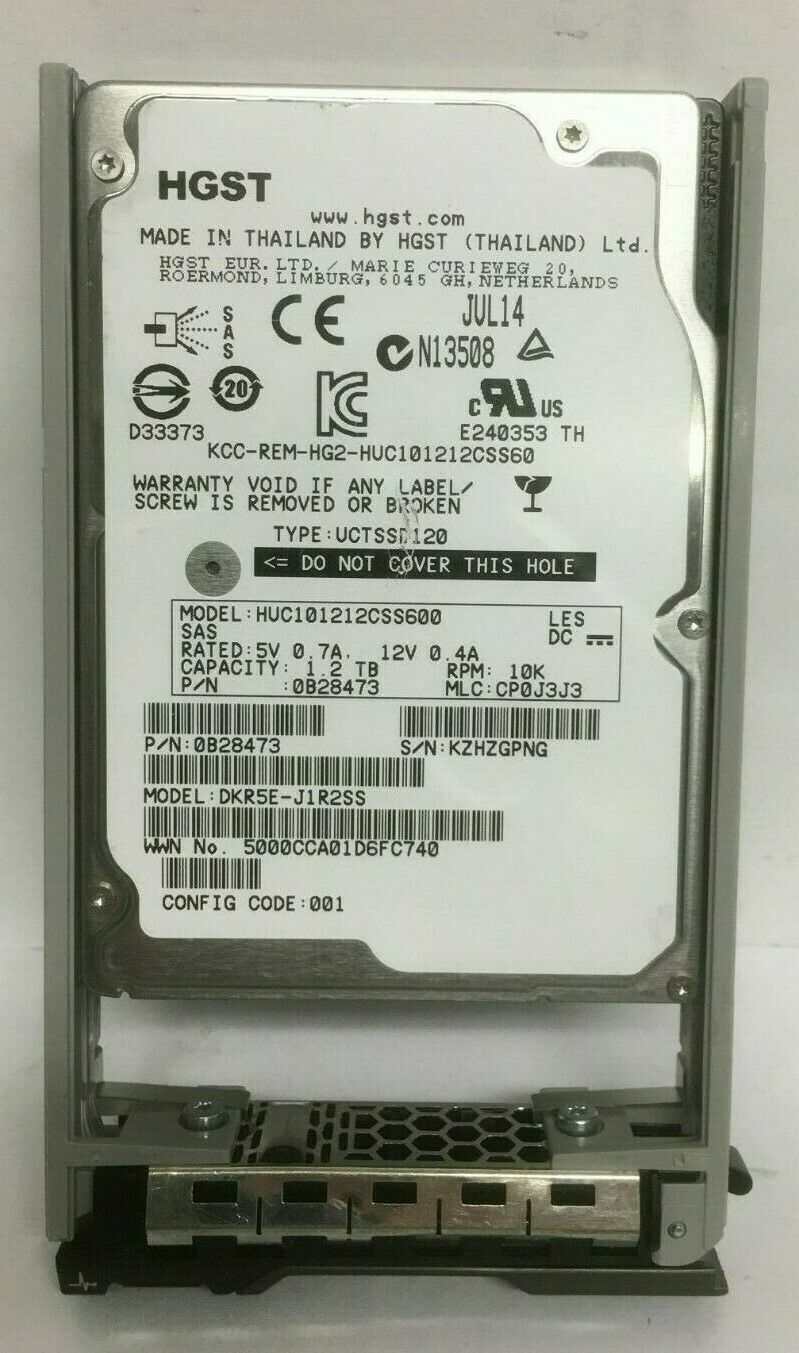 1.2TB 10K SAS 2.5" SAS 6G HARD DRIVE Fits DELL SERVER R630 R710 R720 Server HDD|223392431851