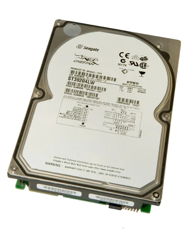 Seagate 9.17GB 10000RPM 68-PIN Ultra-160 SCSI 3.5" 4MB Hard Drive - ST39204LW (Like New)
