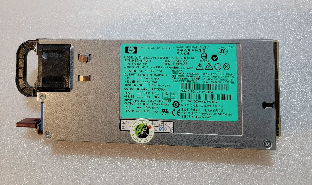 HP 1200W Power Supply DPS-1200FB-1 A HSTNS-PD19 570451-101 w/ Breakout Board|166142106527