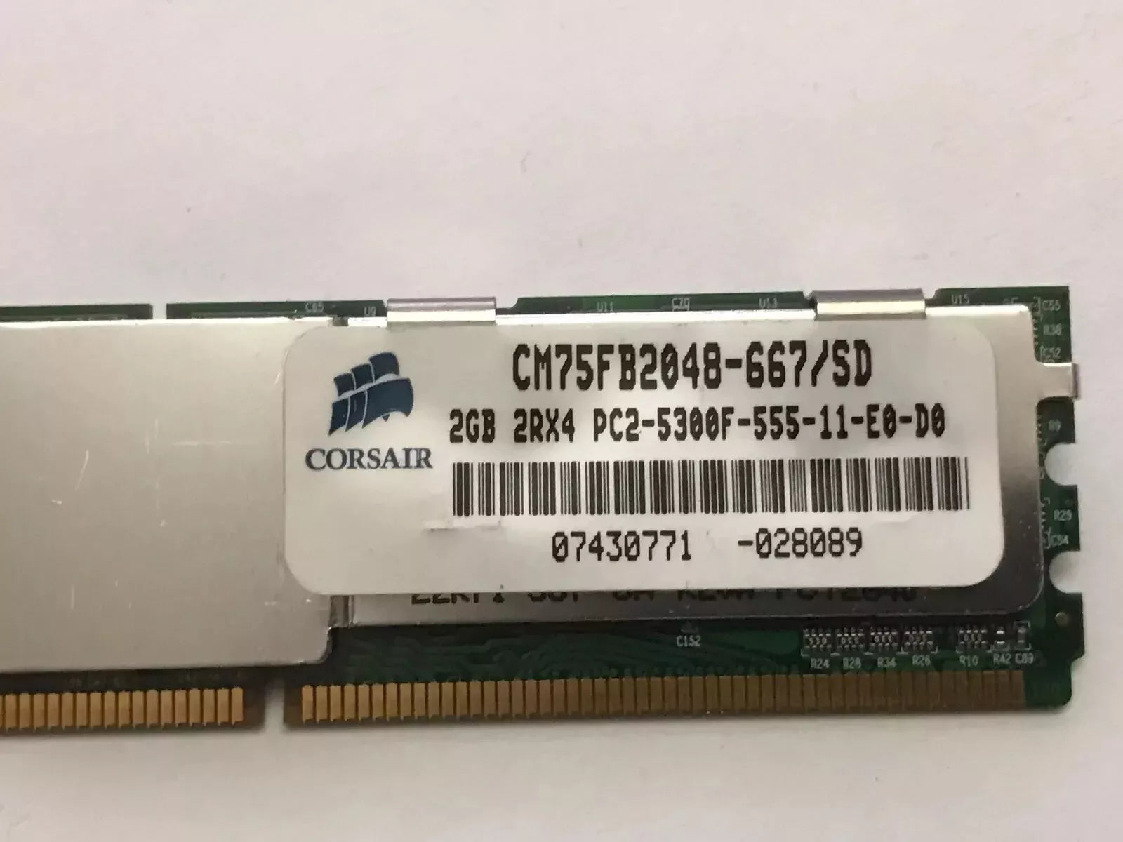 Corsair 2GB PC2-5300 240pin FBDIMM Server Memory - CM75FB2048-667/SD