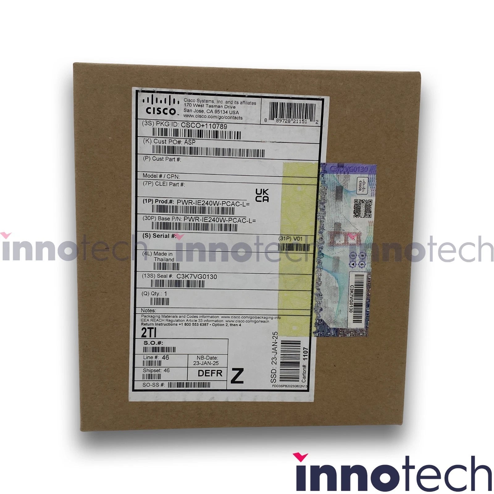 Cisco Systems PWR-IE240W-PCAC-L Power Supply AC 100-240V 240 Watt New Sealed|136028092506