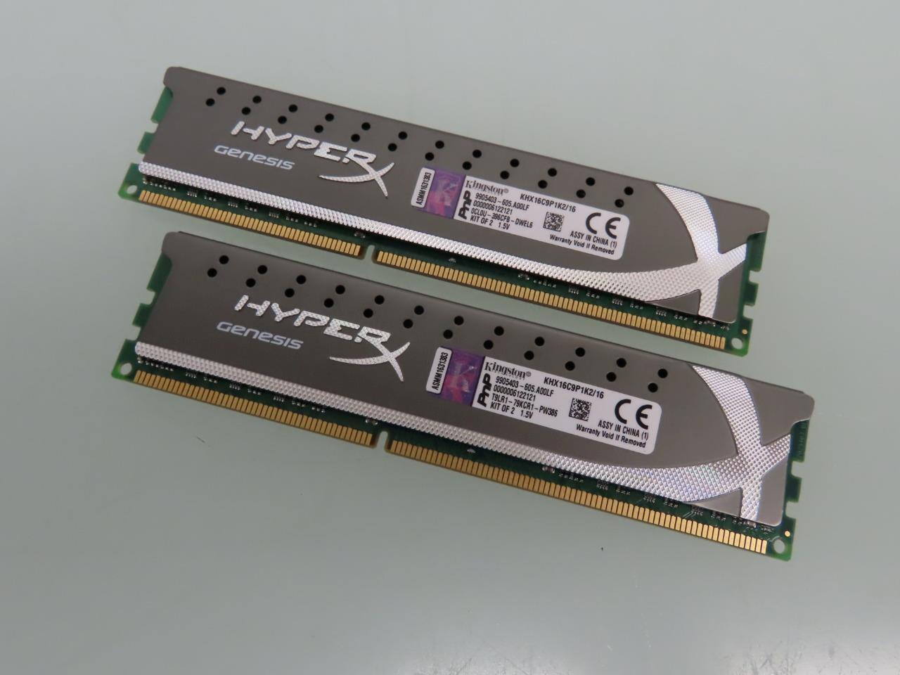 Kingston 16GB Kit (2 X 8GB) HyperX Gaming Memory DDR3-1600MHz KHX16C9P1K2/16