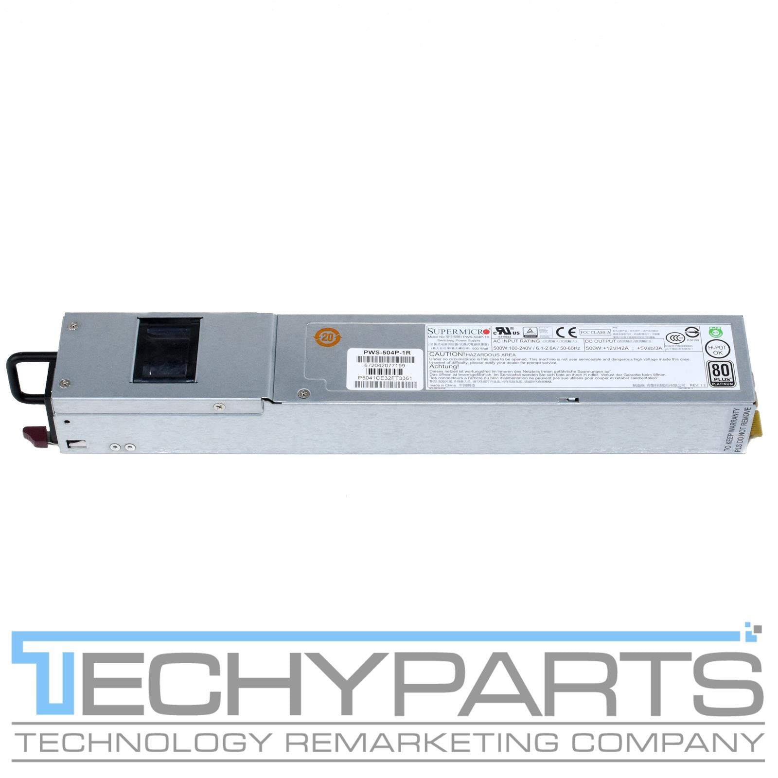 Supermicro PWS-504P-1R 500W 1U Redundant 80Plus Titanium Efficiency Power Supply|285421263806