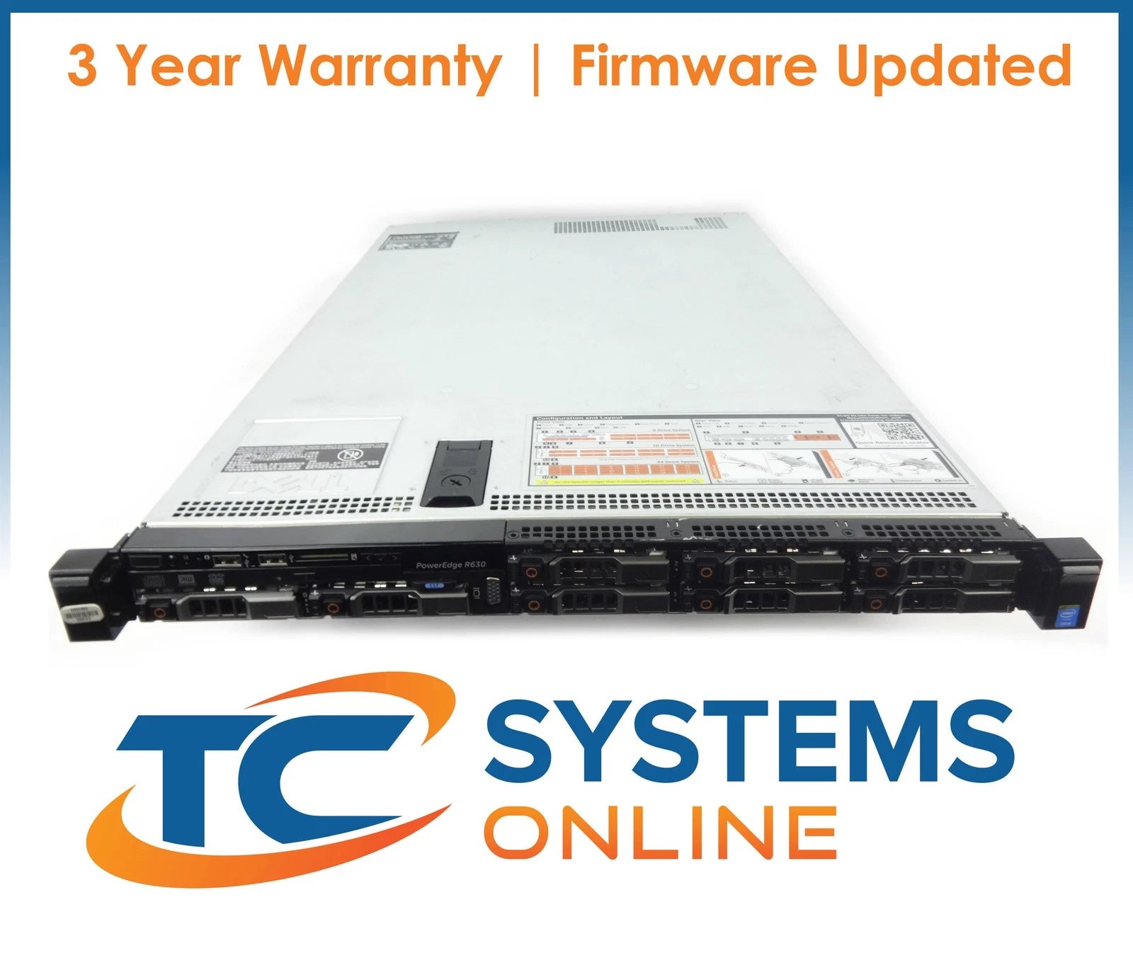 Dell R630 8SFF 2xE5-2643v3 3.4GHZ=12Cores 128GB 8x1.2TB 10K H730P|267506253219