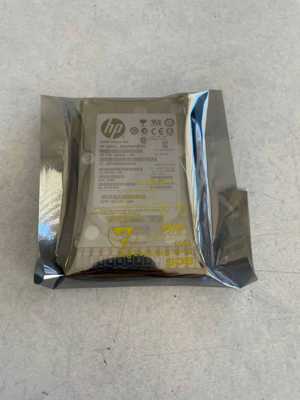 652745-B21,653953-001,MM0500FBFVQ HP G8 G9 500GB 6G 7.2K 2.5 SAS SC|114665086913