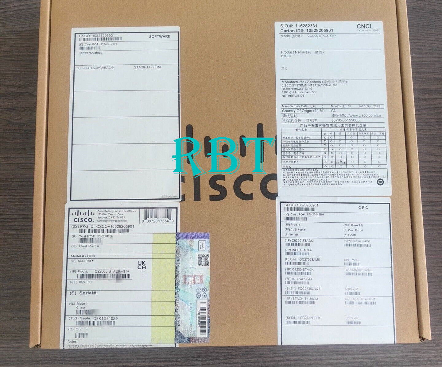 Cisco C9200L-STACK-KIT= stacked module brand new