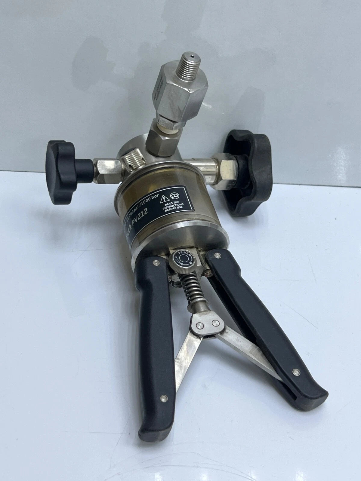 GE DRUCK PV212 HYDRAUILC PRESSURE PUMP 15000 PSI /1000 BAR WITHOUT BOX|286304700070