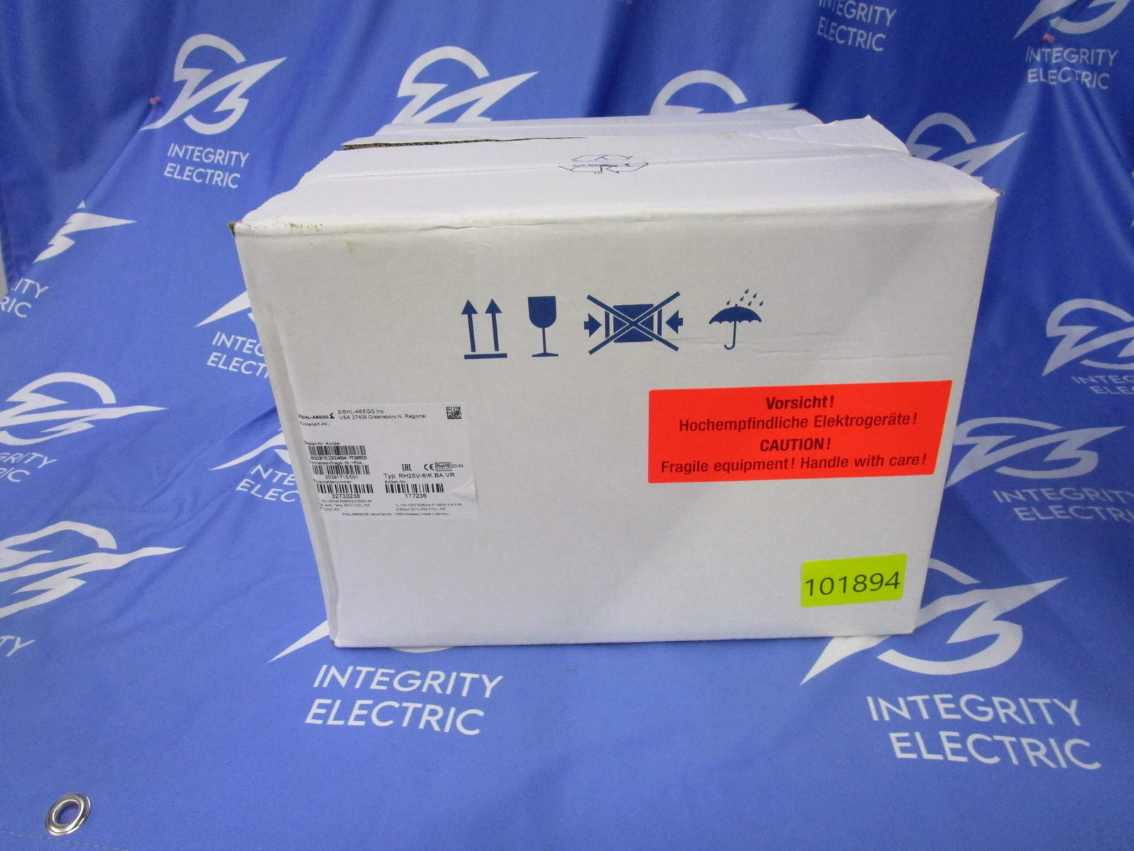 NIB ZIEHL-ABEGG ECBLUE CENTRIFUGAL FAN RH25V-6IK.BA.VR 177236 2780RPM 5A 1-100/1