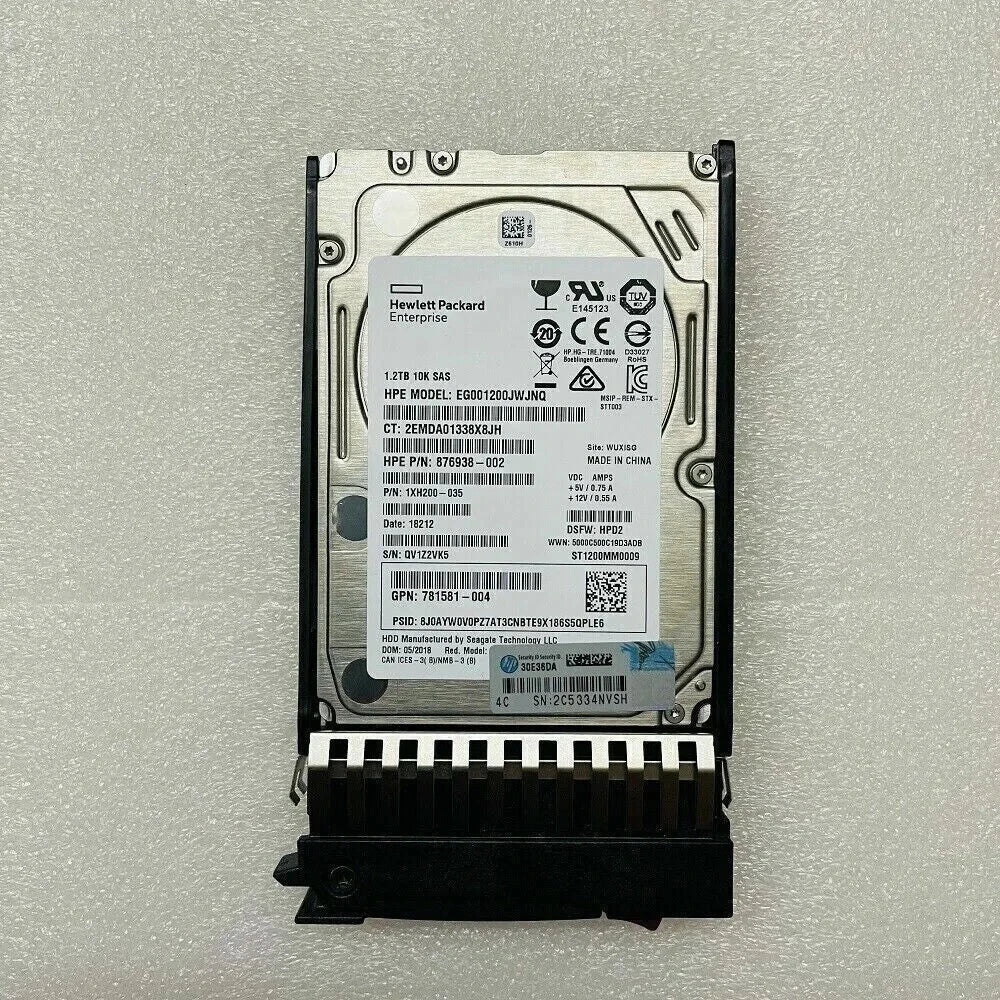787648-001 HPE MSA 1.2TB 12G SAS 10K SFF 2.5" DP ENT HDD|226918855357
