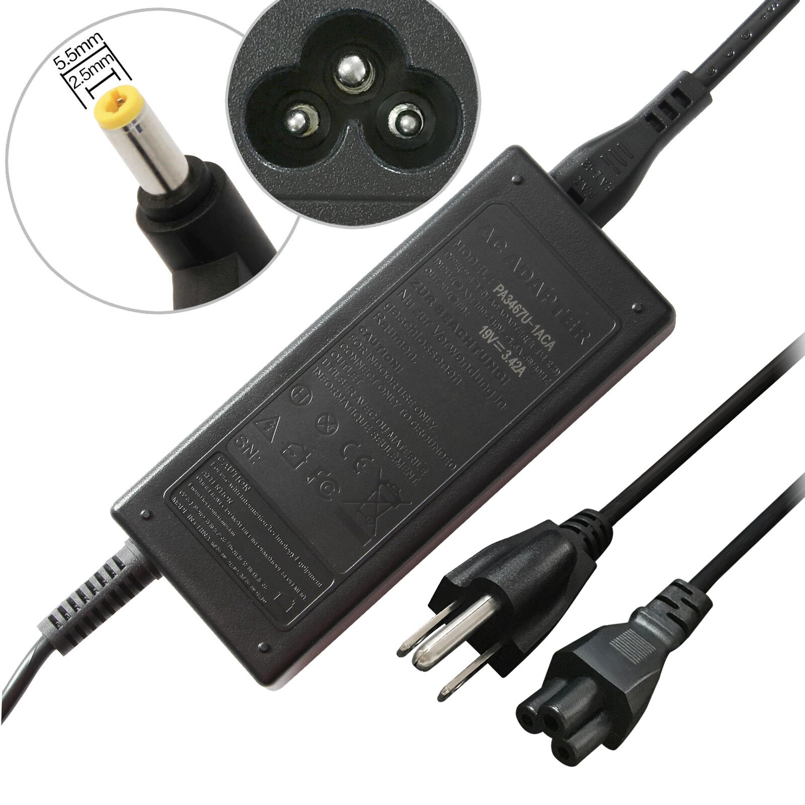 65W AC Power Adapter Charger Supply Cord For Lenovo ThinkCentre M72e Tiny Series|272991256420