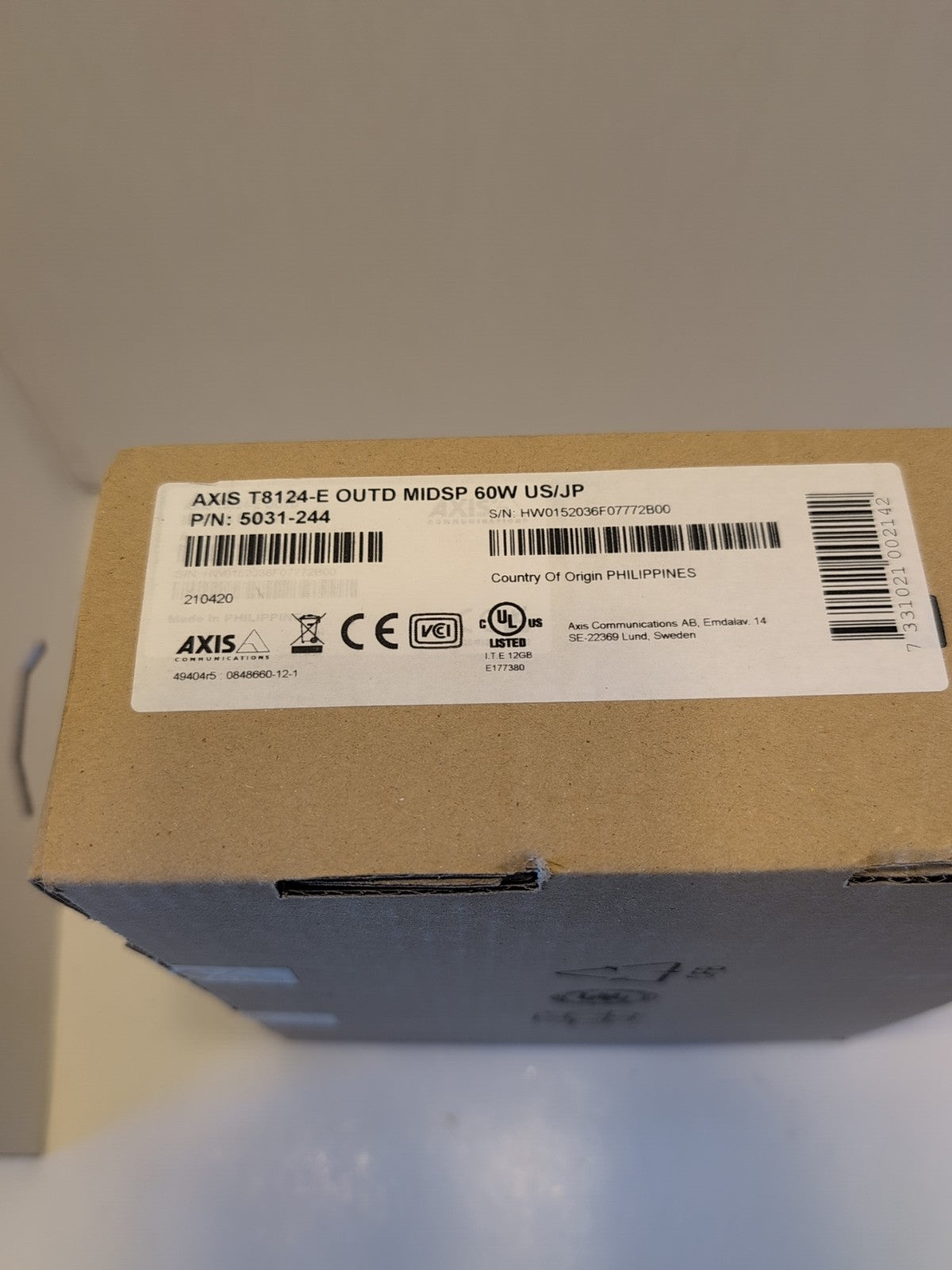 AXIS T8123-E Outdoor Midspan 30 W - P/N # 5030-234 New and Sealed|205822131104