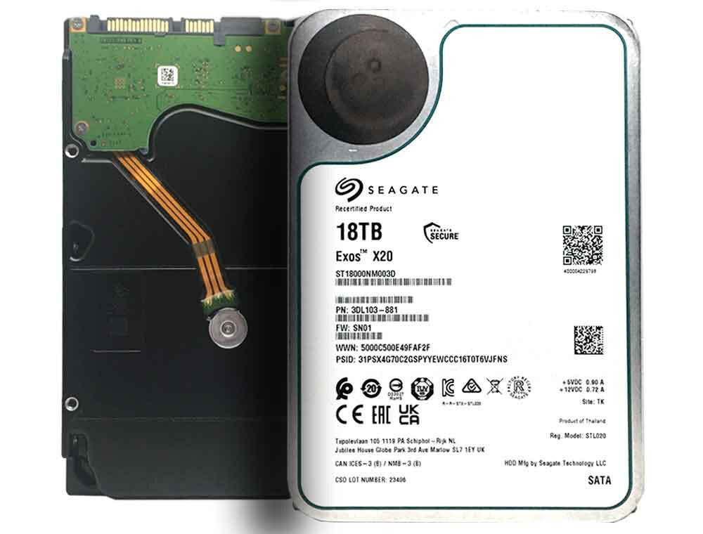 DEFECTIVE Seagate Exos X20 18TB 7200 SATA 6Gbs 35 G3D|177595737169