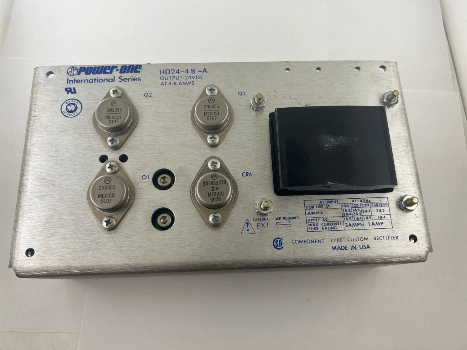 POWER-ONE….HD24-4.8-A…POWER SUPPLY