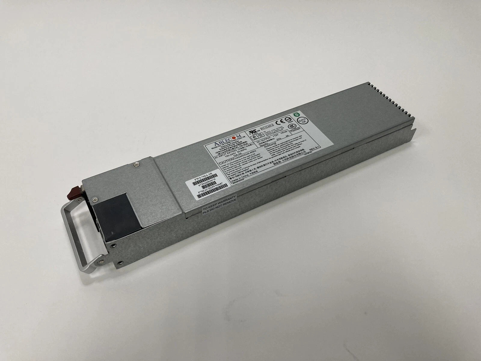 Ablecom SuperMicro PWS-702A-1R 700W Redundant Switching Power Supply With Cable|393695270386