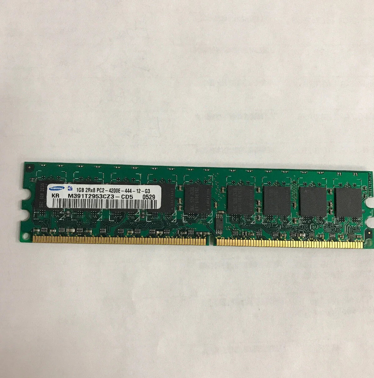 Samsung 1GB PC2-4200 CL4 240Pins DDR2-533 2Rx8 1.8V ECC DIMM RFB - M391T2953CZ3-CD5 - Used Like New