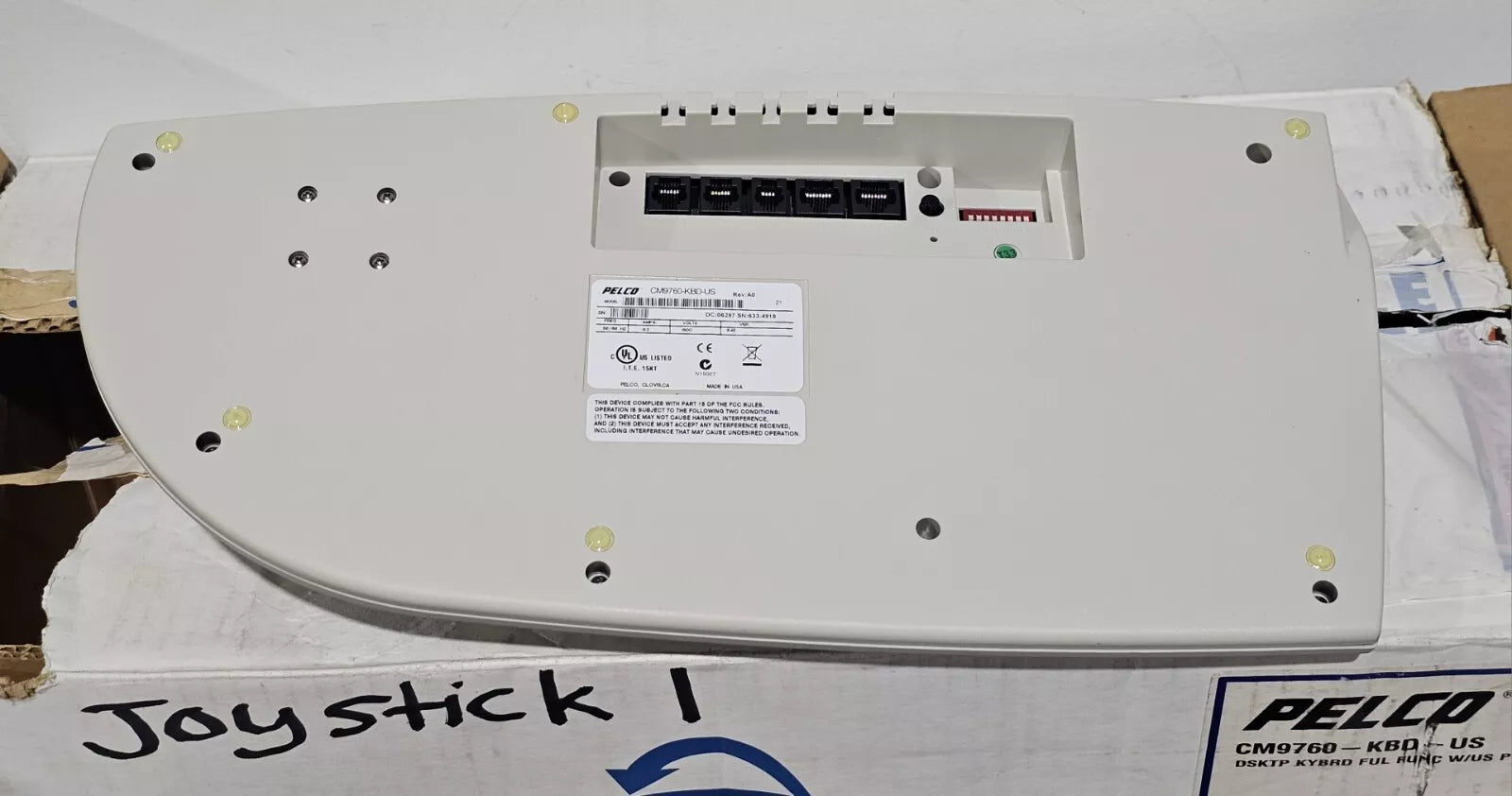 Teclado de escritorio Pelco CM9760-KBD-US, función completa