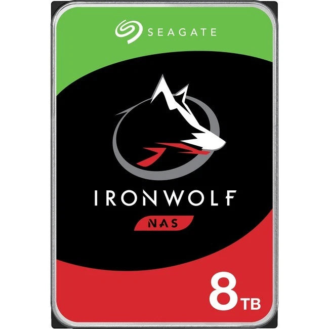 Seagate ST8000VN0022 IronWolf 8TB SATA 3.5" 256GB Cache NAS Internal Hard Drive