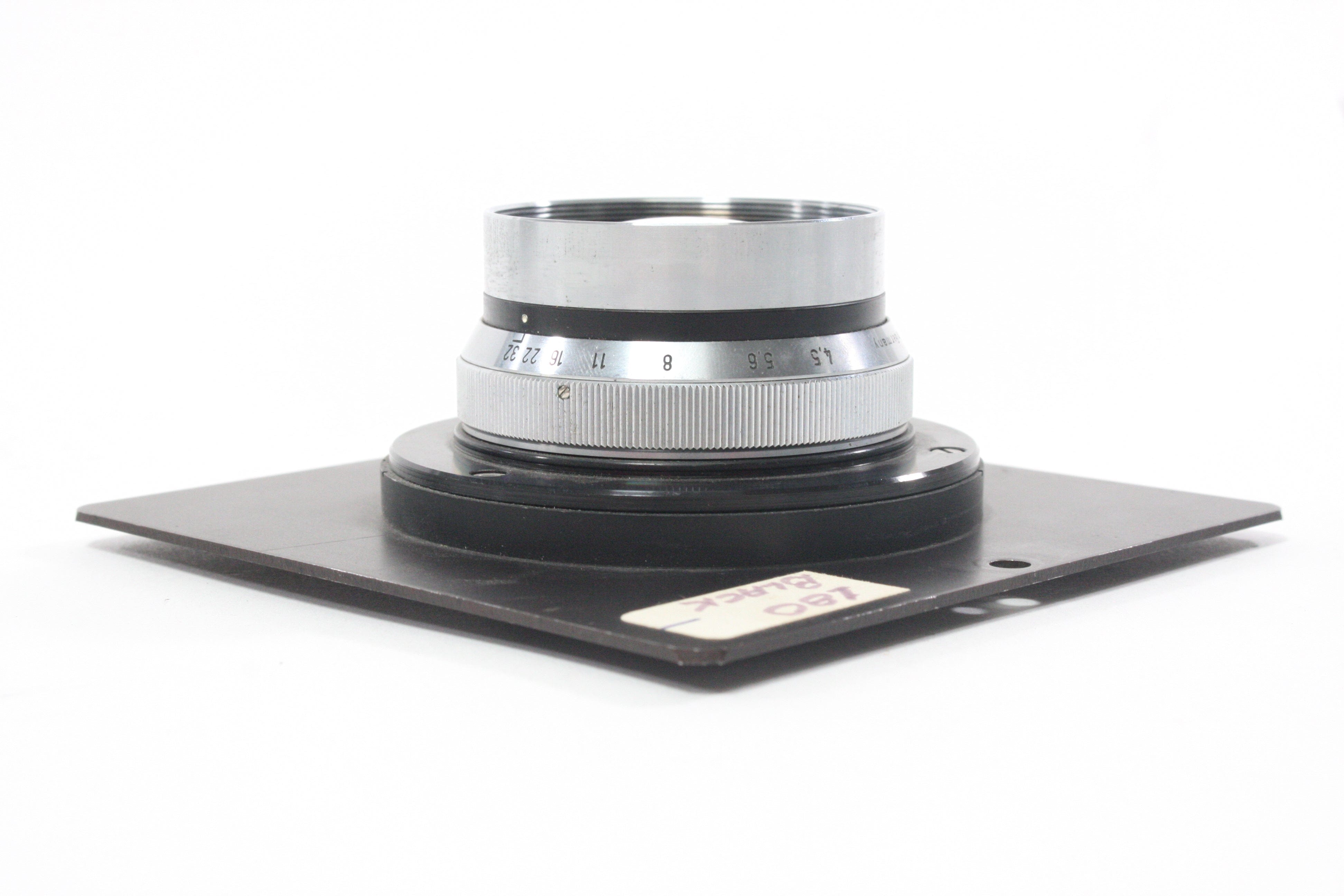 Schneider Xenar 180mm f/4.5 on a 4.5x4.5 Notched Lens Board