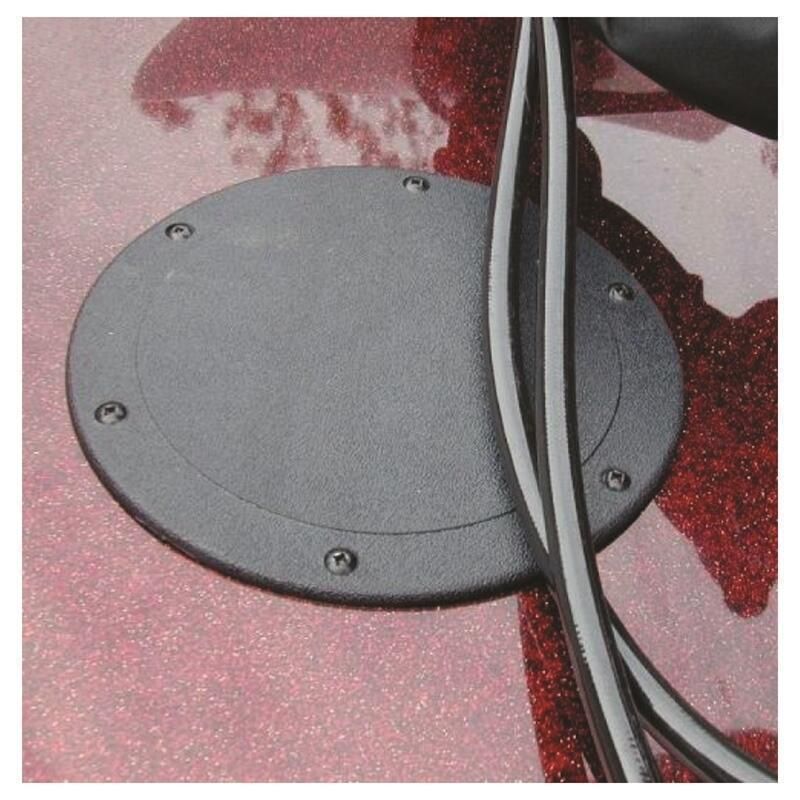 TH Marine SDP-2-DP T-H Marine Screw Down Deck Plate 8" OD, Black
