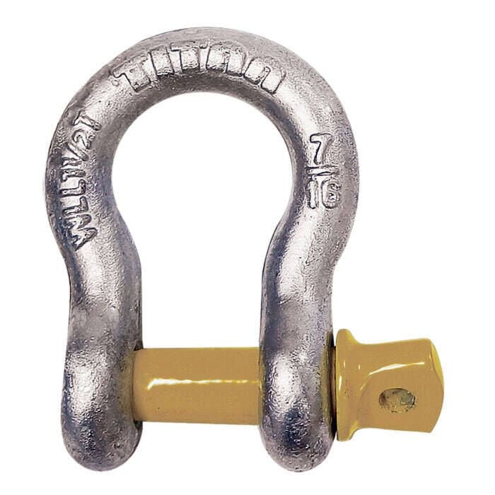 Titan Chain 10319050 Hot Galvanized Bow Shackle, 1/4"