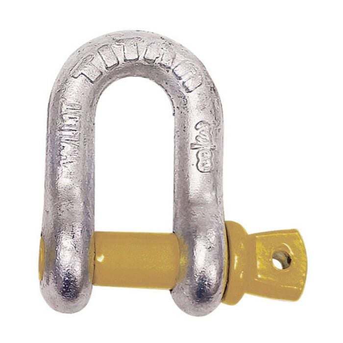 Titan Chain 10319063 Hot Galvanized D Shackle, 5/16"